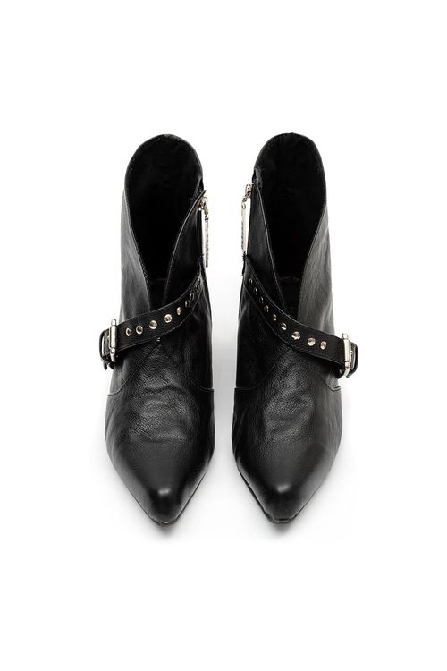 Bota Salto Baixo Couro Feminina Patogê AC39051