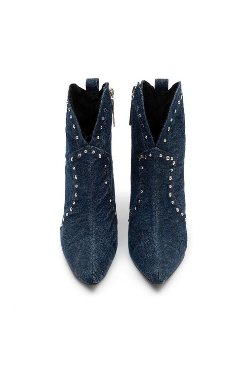 Bota Salto Alto Jeans Feminina Patogê AC39268