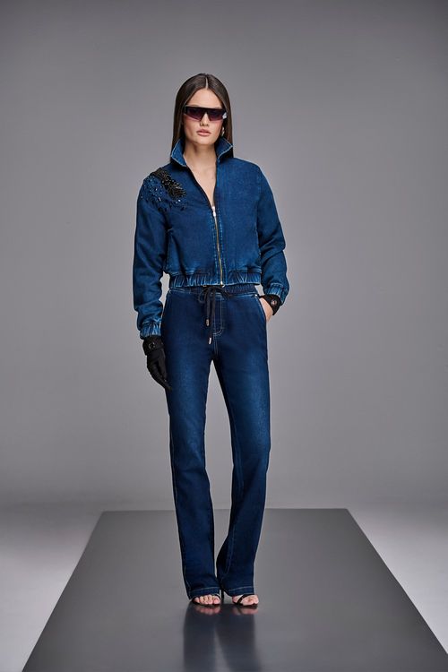 Calça Jogger Boot Cut Jeans Feminina Patogê CL38639
