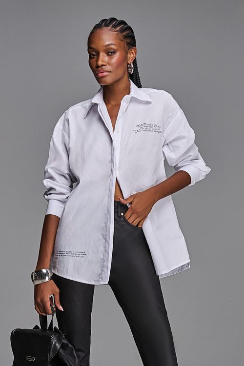 Camisa Tricoline Feminina Patogê CA38823