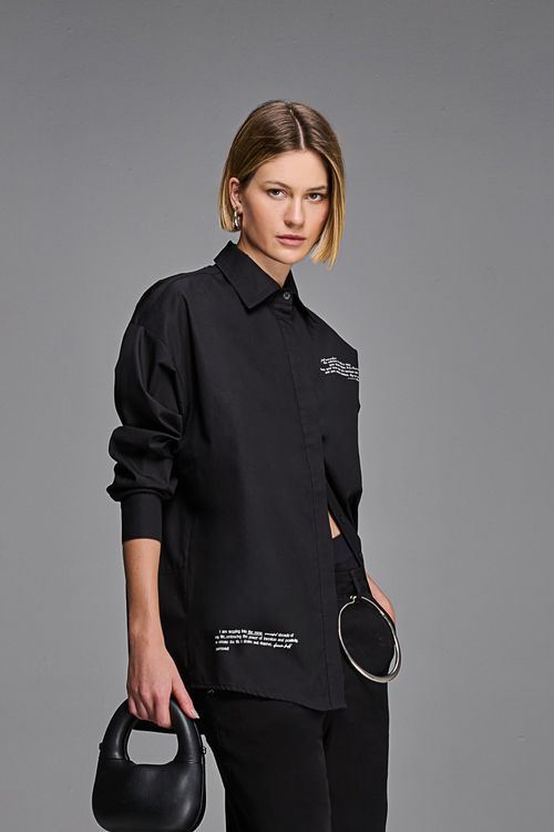 Camisa Tricoline Feminina Patogê CA38823