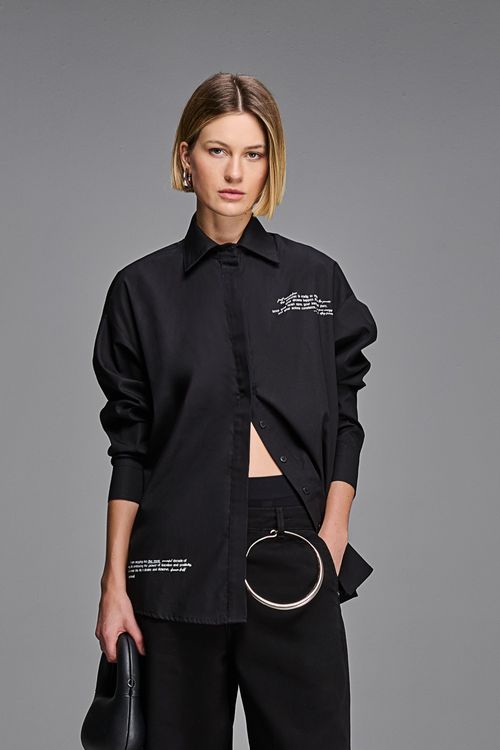 Camisa Tricoline Feminina Patogê CA38823