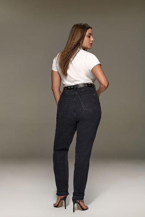 Calça Skinny Jeans Feminina  Com Cinto Curvy Cintura Alta (G4)Patogê CL38920