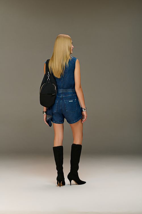 Macaquinho Jeans Feminino Patogê MC38368