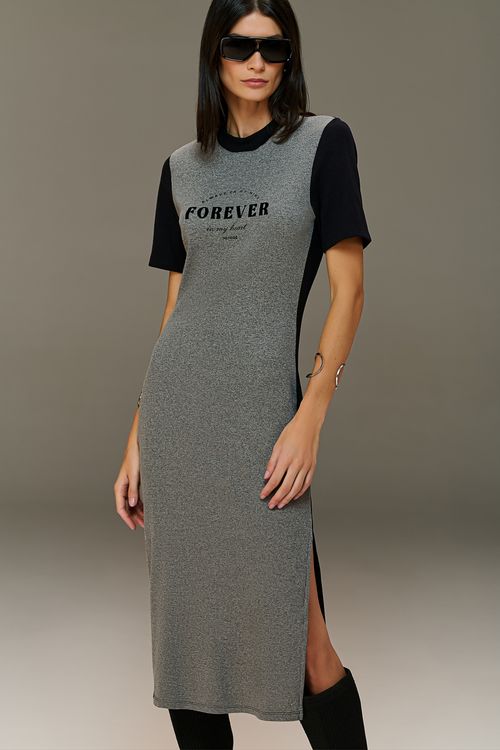 Vestido Midi Malha Feminino Patogê VE38858