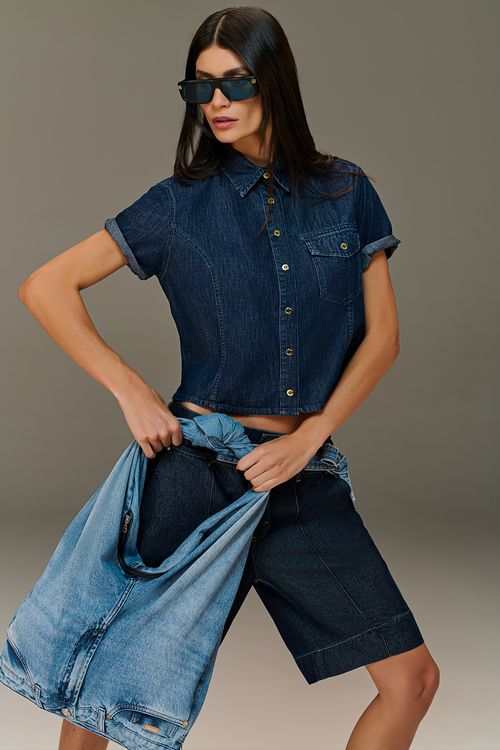 Camisa Jeans Feminina Patogê CA37941