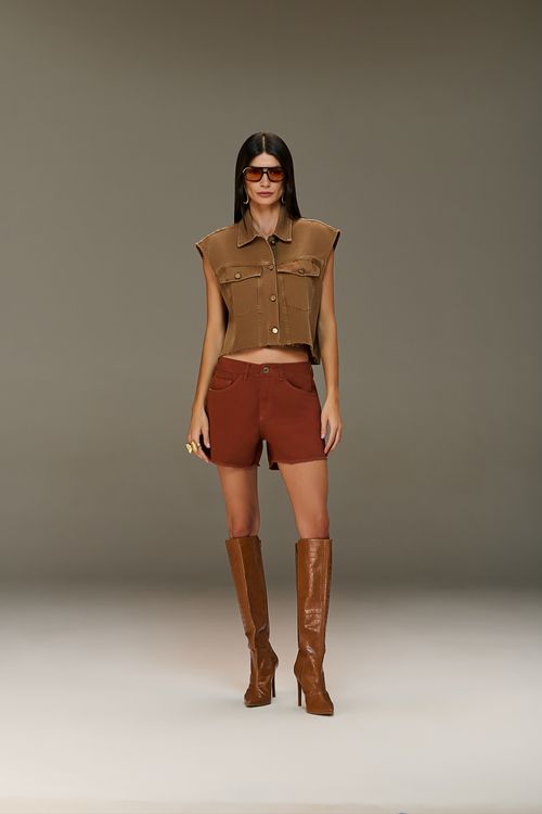 Colete Sarja Feminino Patogê CO39272