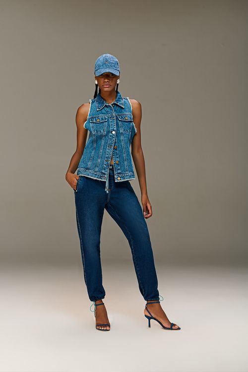 Colete Jeans Feminino Patogê CO38757