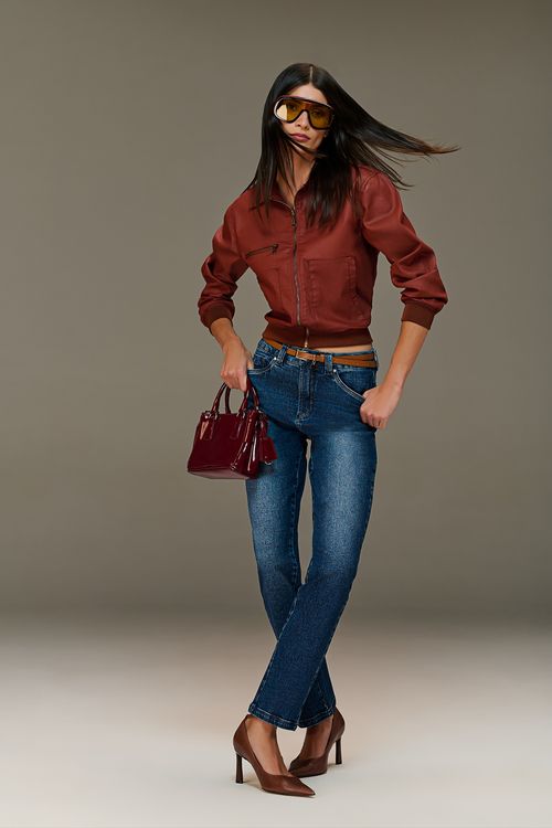 Jaqueta Jeans Resinado Feminina Patogê JQ38873