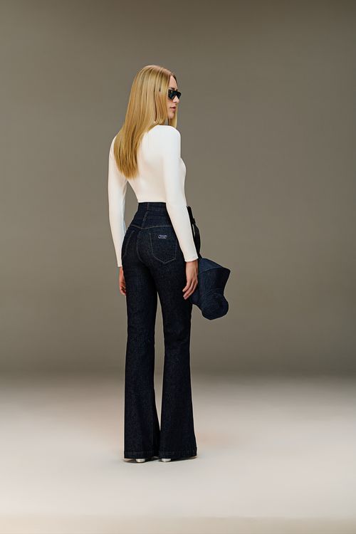 Calça Jeans Flare Feminina Patogê Cintura Super Alta (G5) CL39000