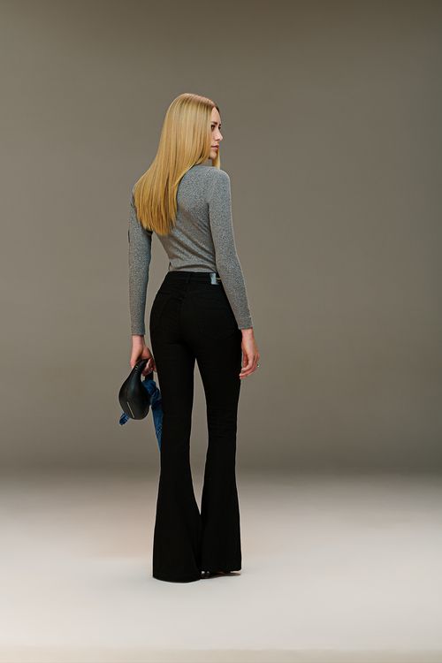Calça Jeans Flare Feminina Patogê Cintura Alta (G4) CL90025