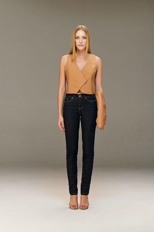 Calça Jeans Skinny Feminina Patogê Cintura Alta (G4) CL38968