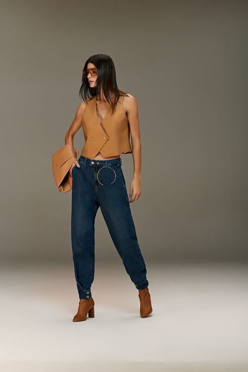 Calça Jeans Balloon Feminina Patogê CL39023