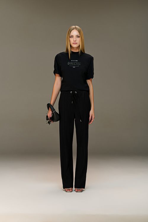 Calça Reta Malha De Viscose Feminina Patogê CL38899