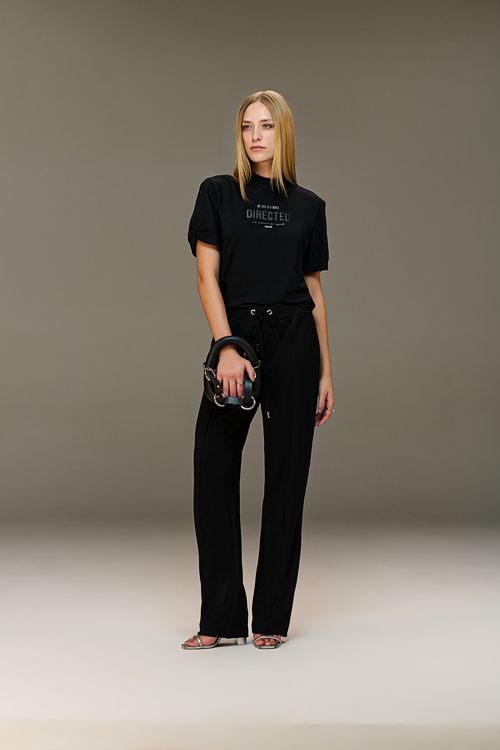 Calça Reta Malha De Viscose Feminina Patogê CL38899