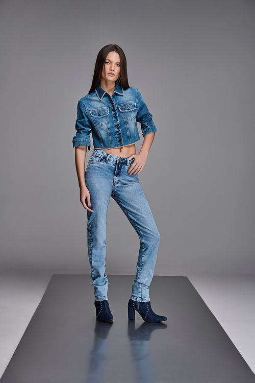 Calça Jeans Mom Feminina Patogê CL90035