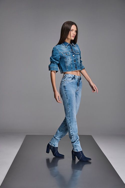 Calça Jeans Mom Feminina Patogê CL90035