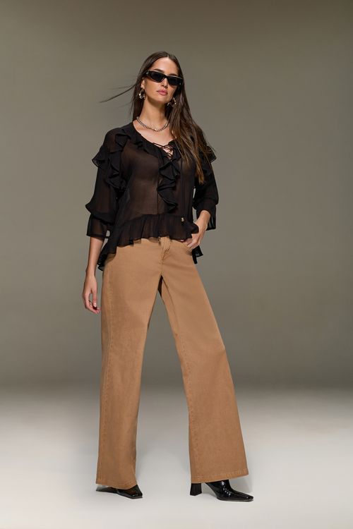 Calça Sarja Wed Leg Feminina Patogê CL38885