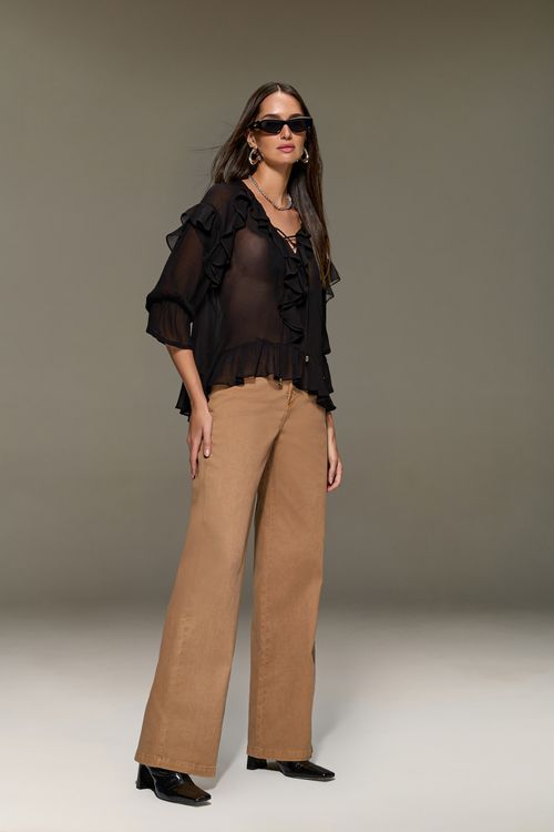 Calça Sarja Wed Leg Feminina Patogê CL38885