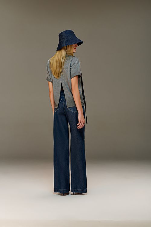 Calça Jeans Pantalona Feminina Patogê CL38904