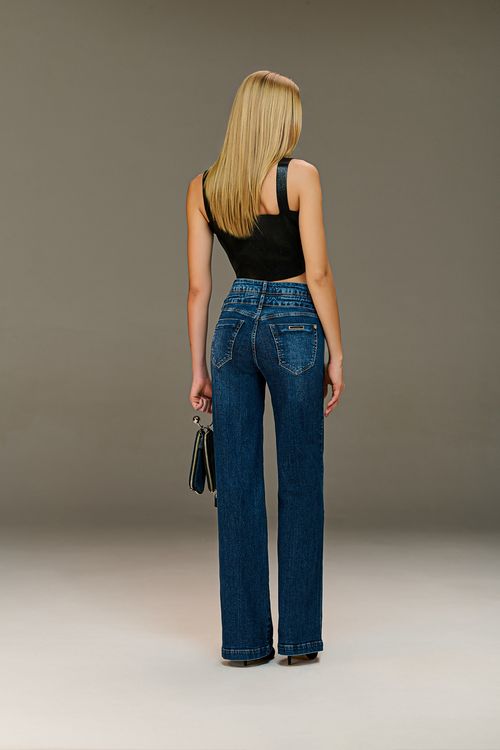 Calça Jeans Wide Leg Feminina Patogê CL38865
