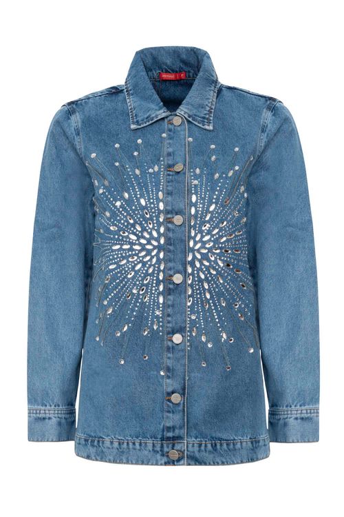 Jaqueta Jeans Boyfriend Feminina Patogê JQ38608