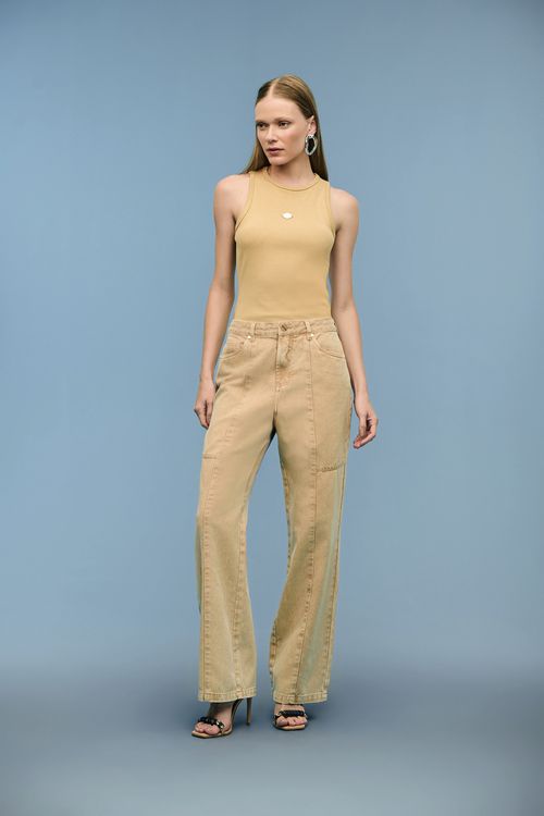 Calça Sarja Reta Feminina Patogê CL39119