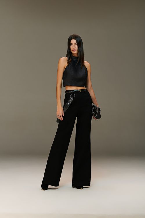 Calça Jeans Wide Leg Feminina Patogê CL90024