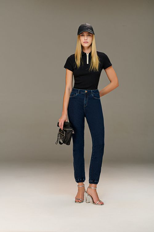 Calça Jeans Jogger Feminina Patogê CL90016
