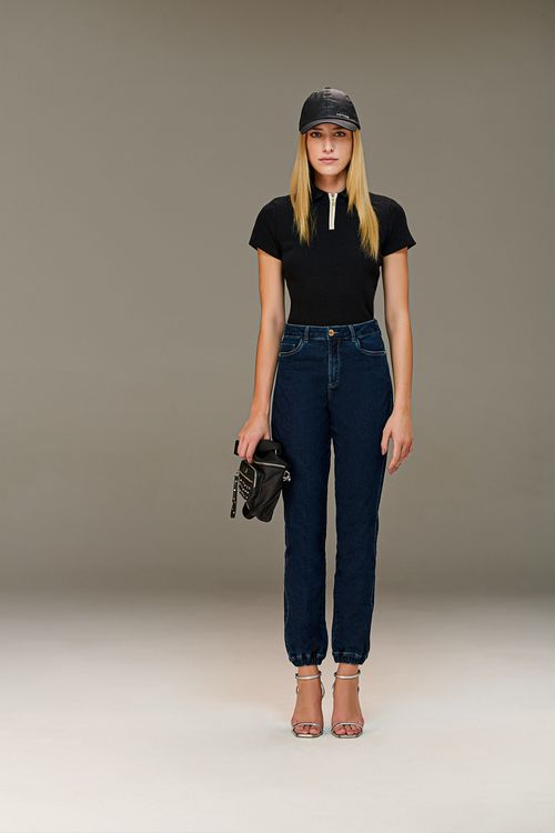 Calça Jeans Jogger Feminina Patogê CL90016