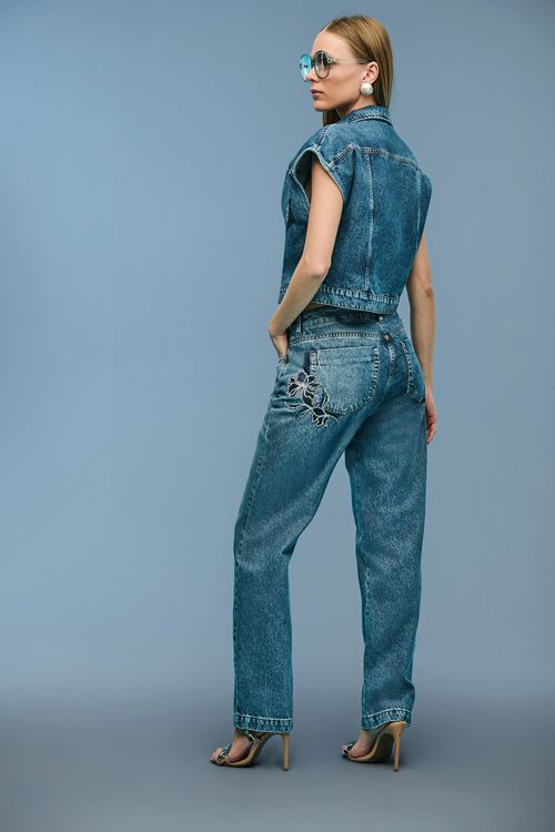 Calça Jeans Reta Feminina Patogê CL39134