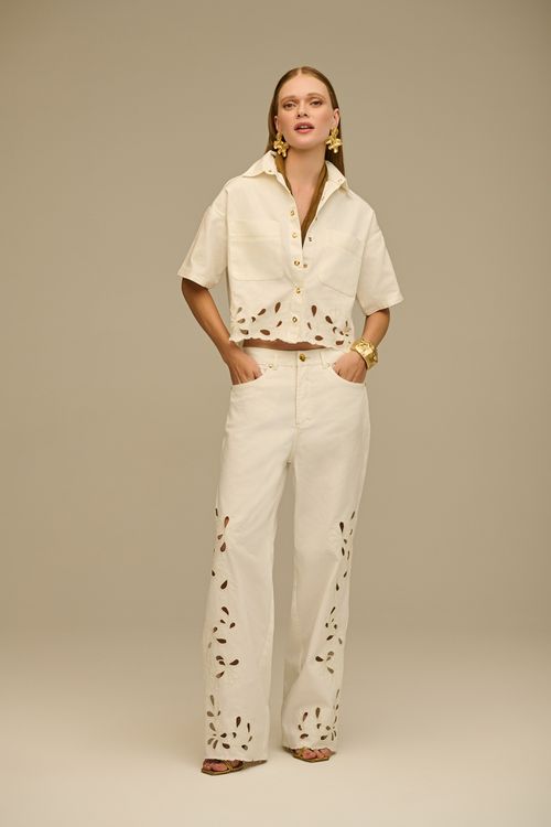 Calça Sarja Reta Feminina Patogê CL39199