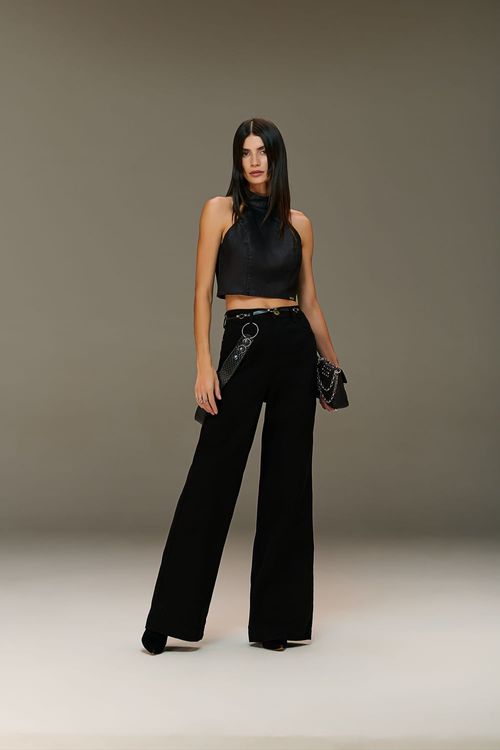 Calça Jeans Wide Leg Feminina Patogê CL90024