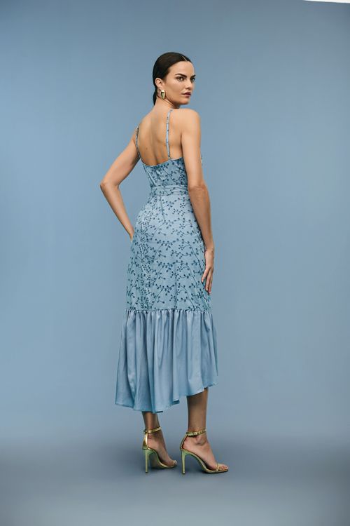 Vestido Feminino Com Cinto Patogê VE39265