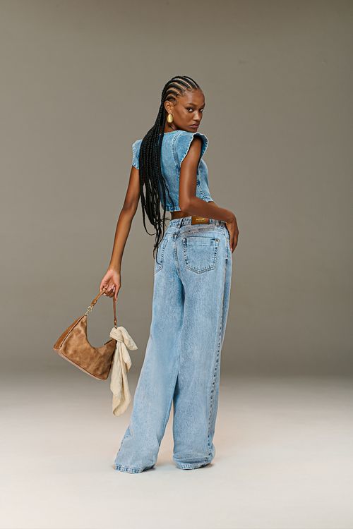 Calça Jeans Wide Leg Over Patogê CL90045