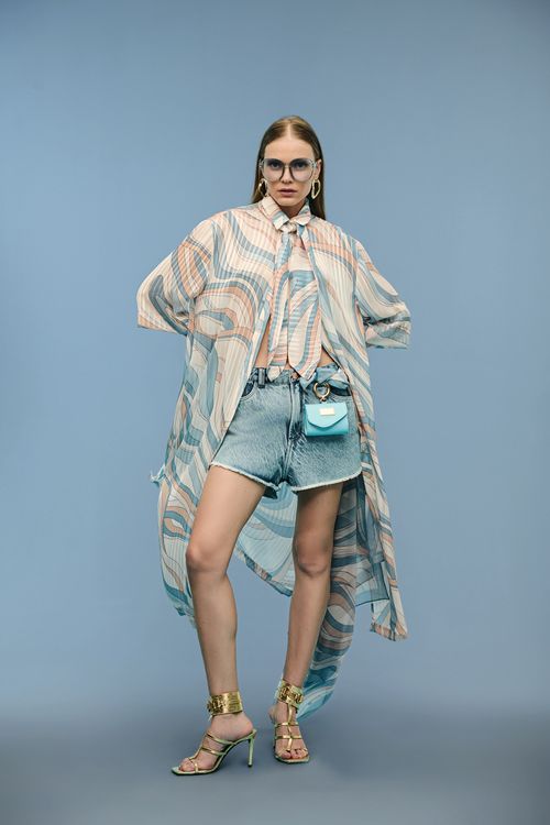 Chemise Jeans Feminina Patogê VE39289