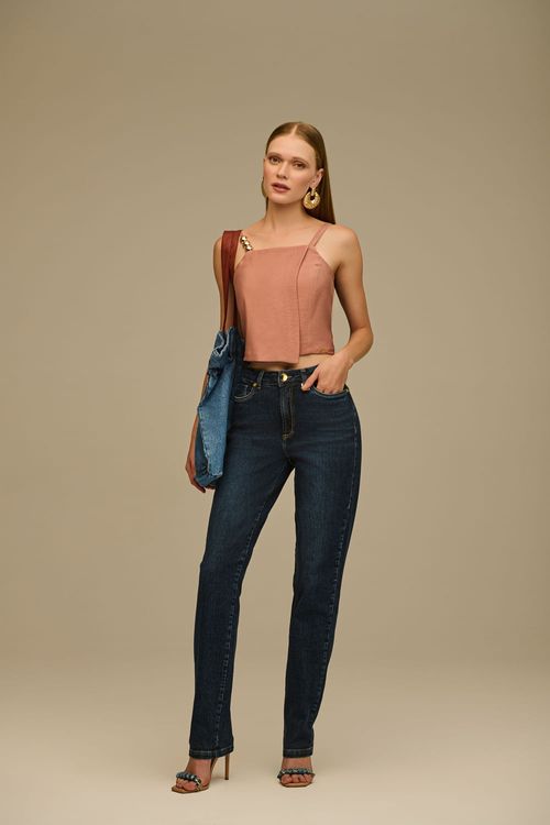 Calça Jeans Reta Feminina Patogê CL39208