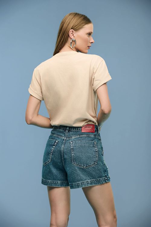 Short Jeans Mom Feminino Patogê SH39144
