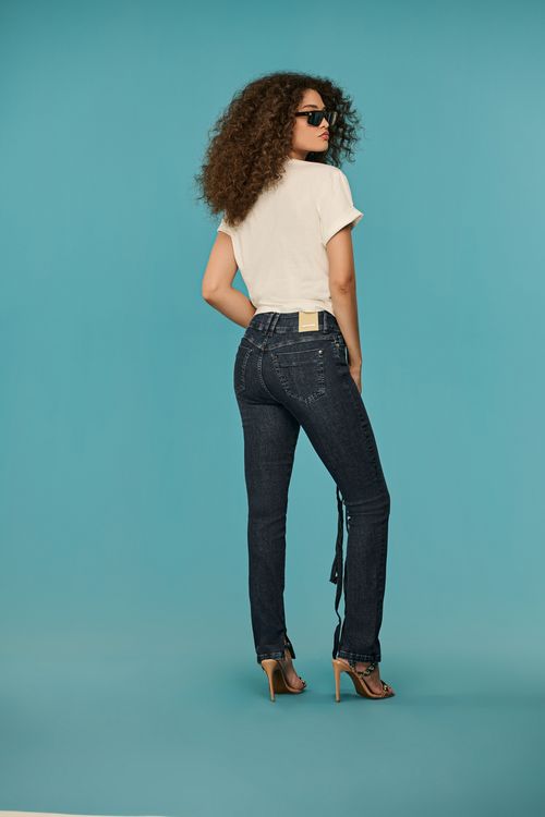 Calça Jeans Skinny Feminina Patogê Cintura Alta (G4) CL39383