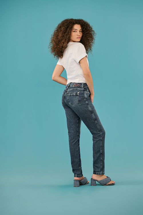 Calça Jeans Mom Feminina Patogê CL39494