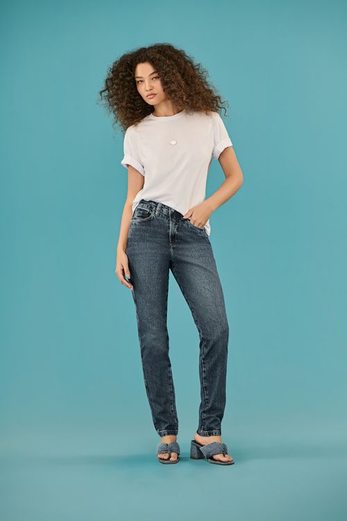 Calça Jeans Mom Feminina Patogê CL39494