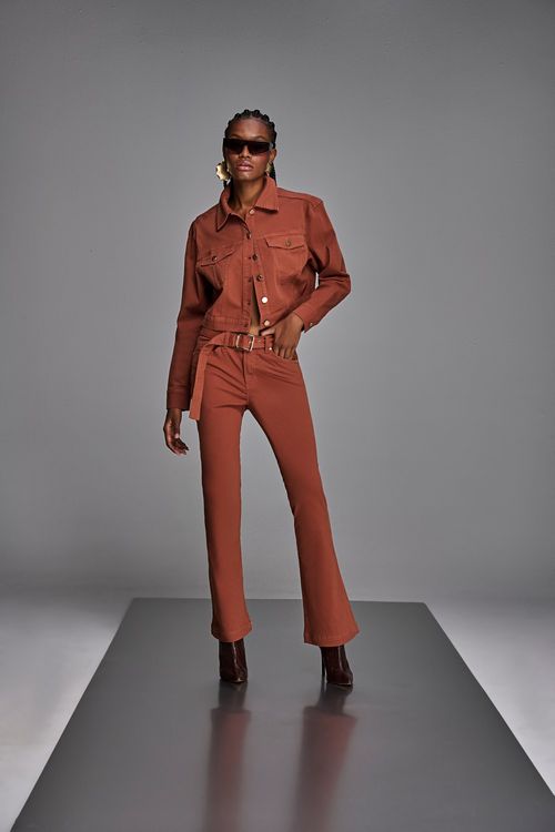 Calça Sarja Feminina Patogê Cintura Alta (G4) CL38638