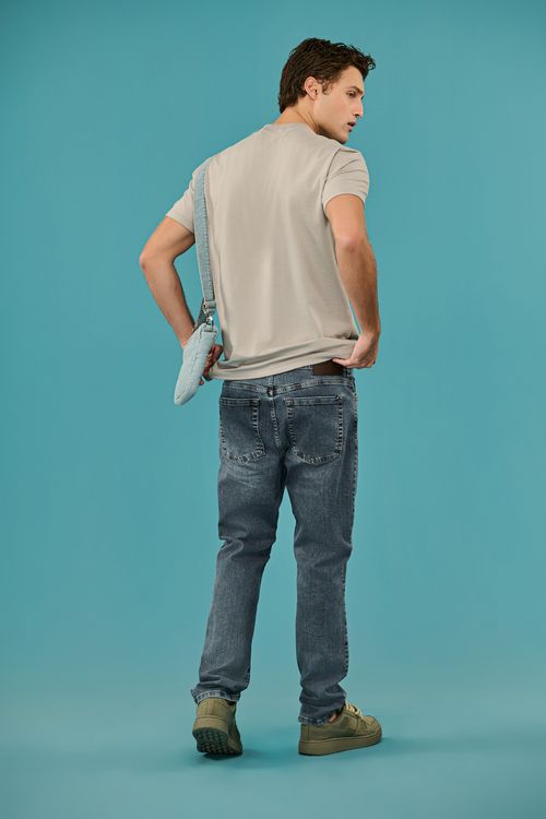 Calça jeans reta masculina Patogê CL39241