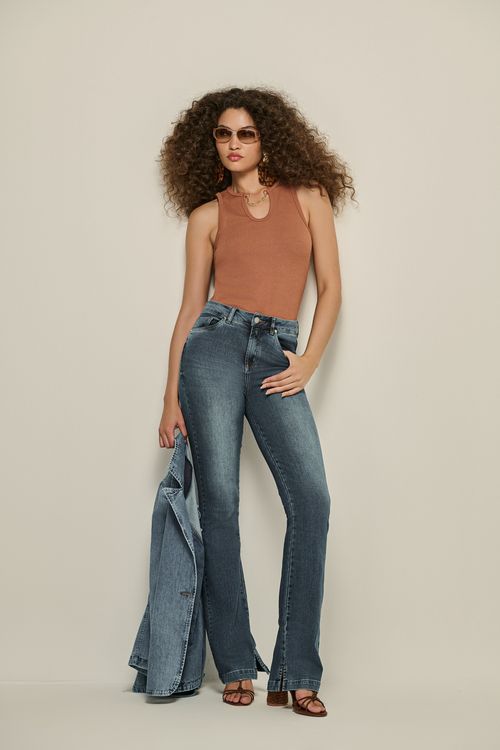 Blusa Malha Canelada Feminina Patogê BL39299