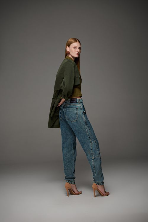 Calça Jeans Baggy Feminina Patogê CL39613