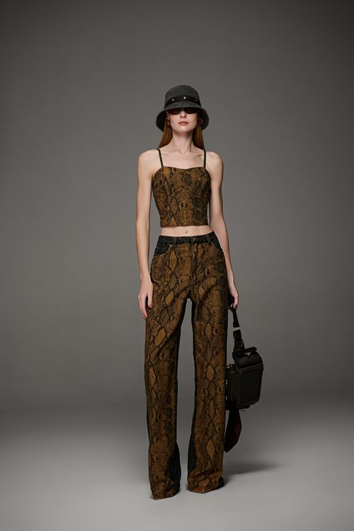 Calça Jeans Wide Leg Feminina Patogê CL39745