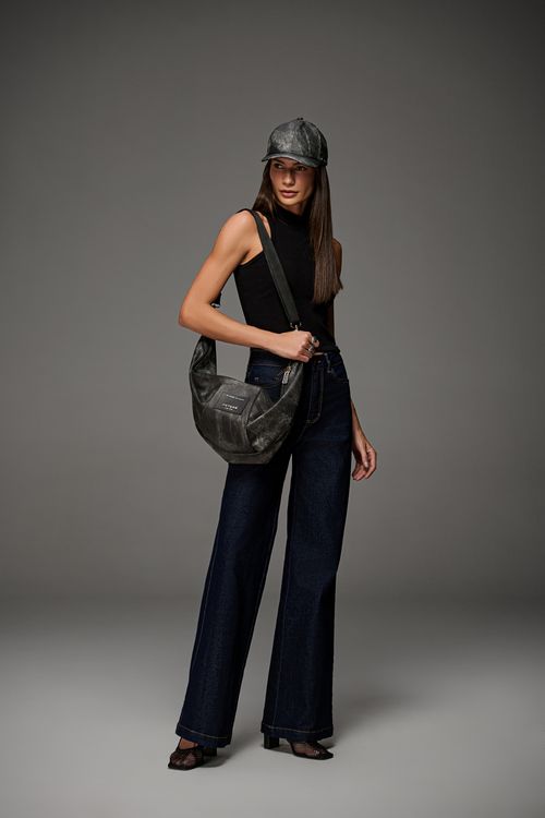 Calça Jeans Wide Leg Feminina Patogê CL50028