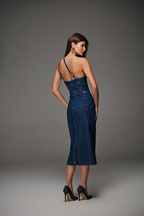 Vestido Jeans Midi Feminino Patogê VE39685