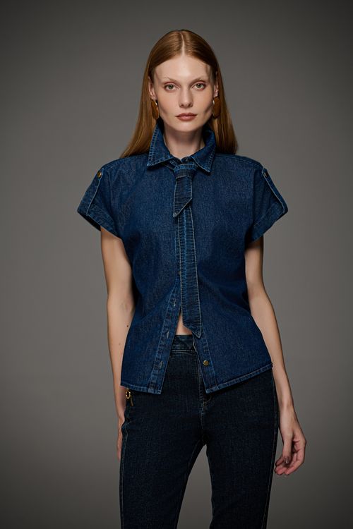 Camisa Jeans Feminina Patogê CA39650