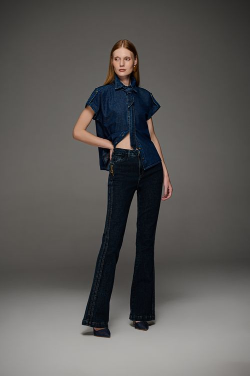 Camisa Jeans Feminina Patogê CA39650